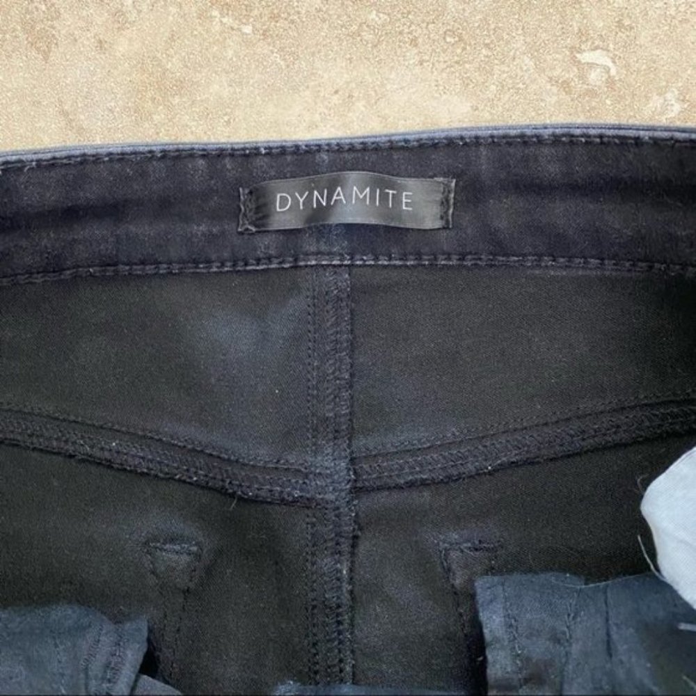Dynamite Black Faux Leather Pants - Picture 3 of 9